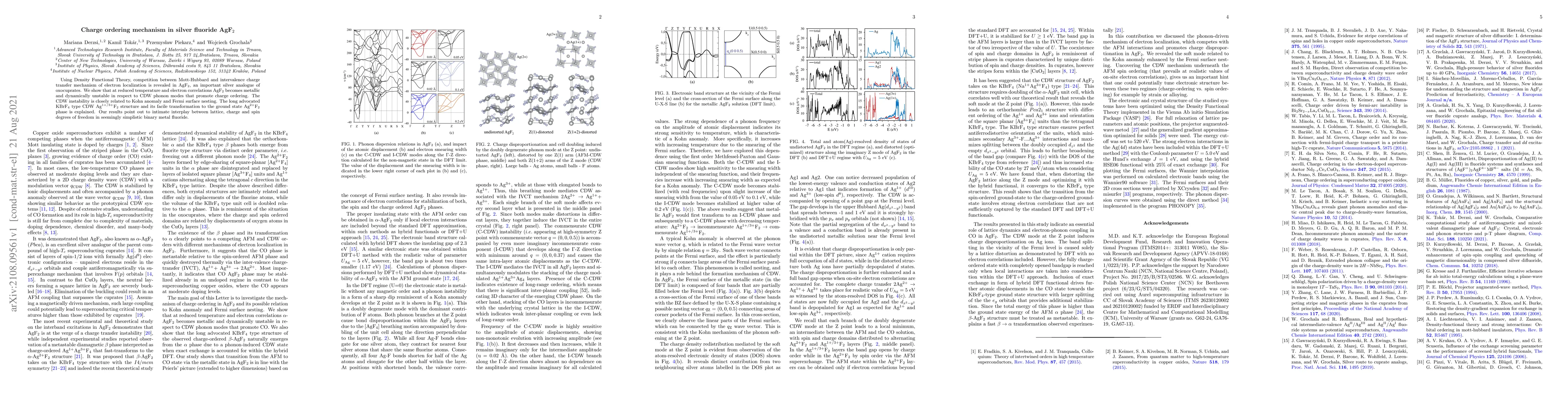 Thumbnail for Charge ordering mechanism in silver fluoride AgF$_2$