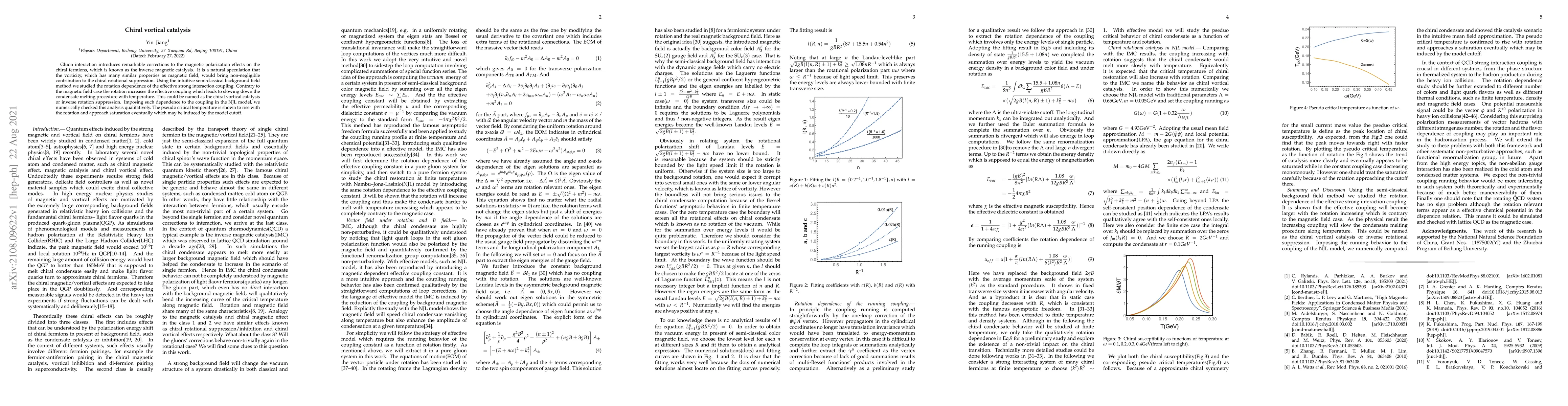 Thumbnail for Chiral vortical catalysis