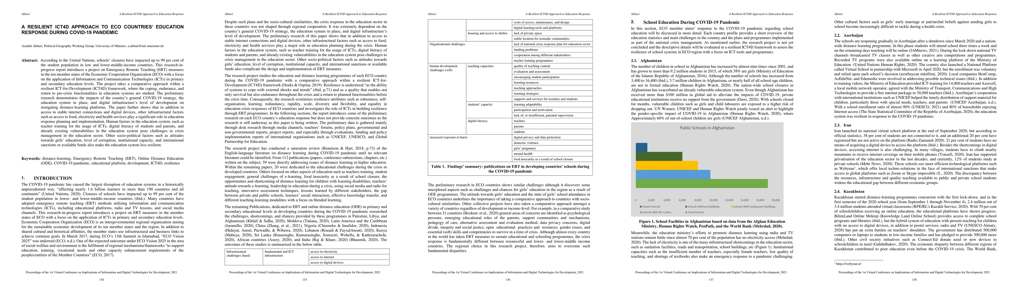 Thumbnail for A Resilient ICT4D Approach to ECO Countries' Education Response during
  COVID-19 Pandemic