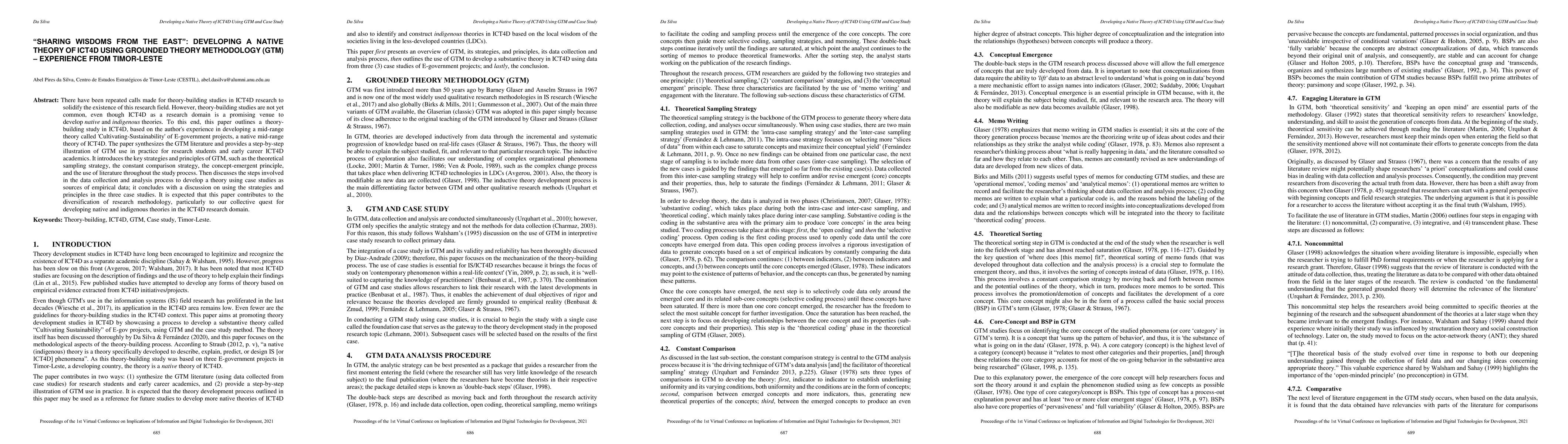 Thumbnail for "Sharing Wisdoms from the East": Developing a Native Theory of ICT4D
  Using Grounded Theory Methodology (GTM) -- Experience from Timor-Leste