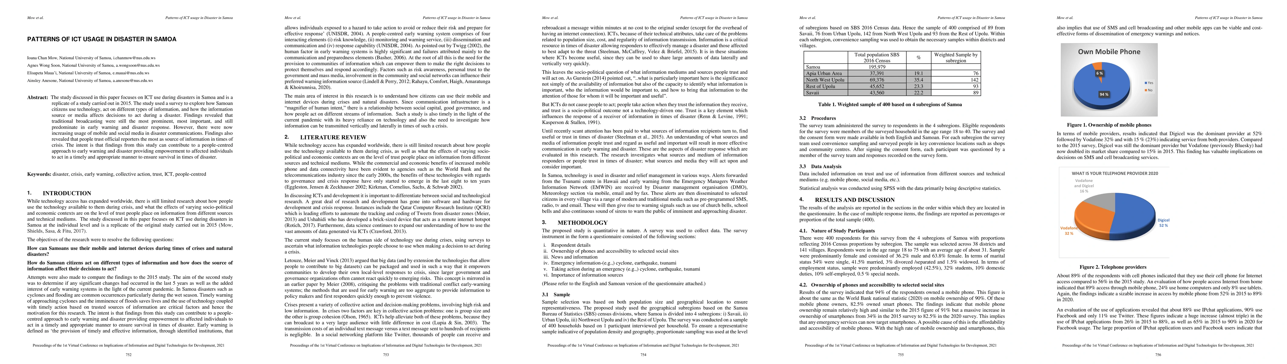 Thumbnail for Patterns of ICT usage in disaster in Samoa