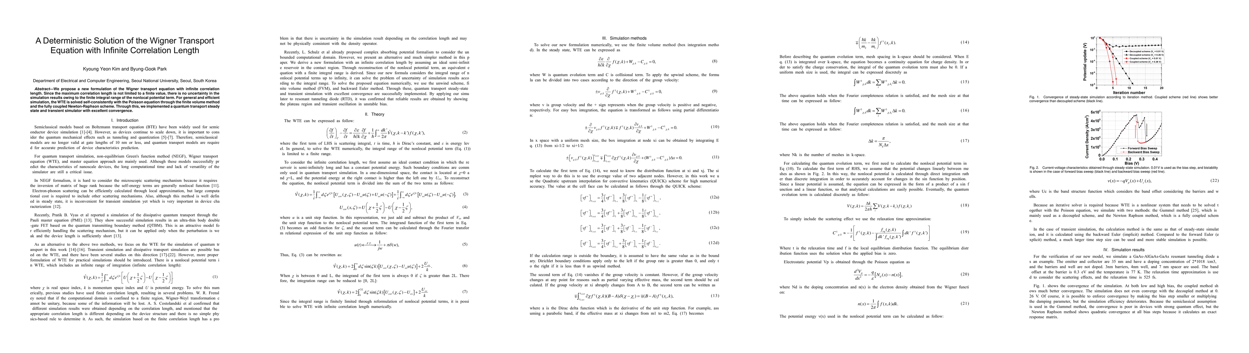 Thumbnail for A Deterministic Solution of the Wigner Transport Equation with Infinite
  Correlation Length