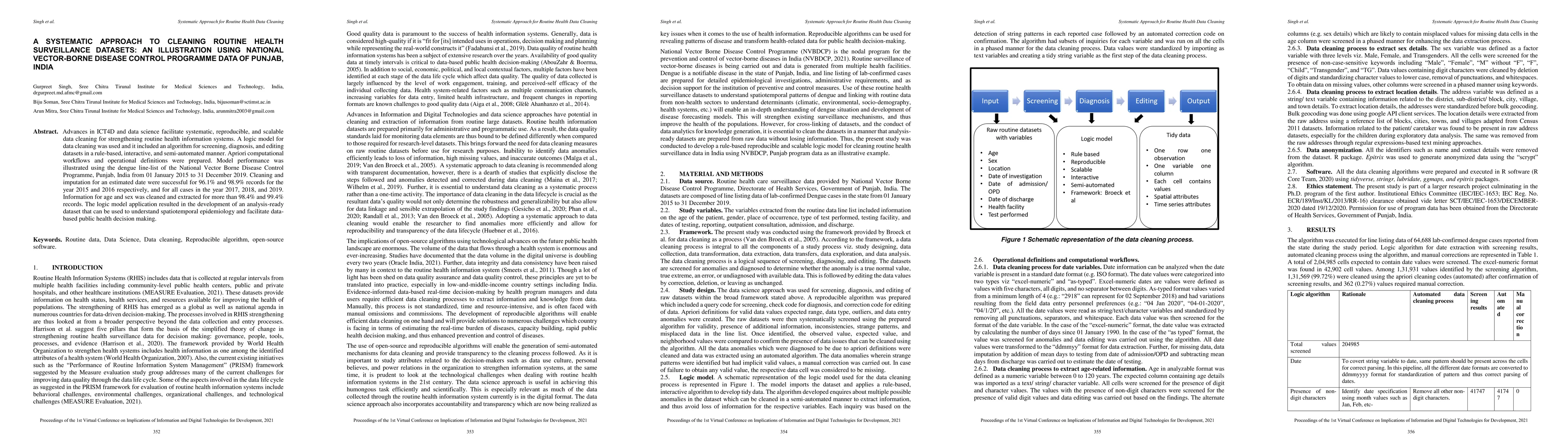Thumbnail for A Systematic Approach to Cleaning Routine Health Surveillance Datasets:
  An Illustration Using National Vector Borne Disease Control Programme Data of
  Punjab, India