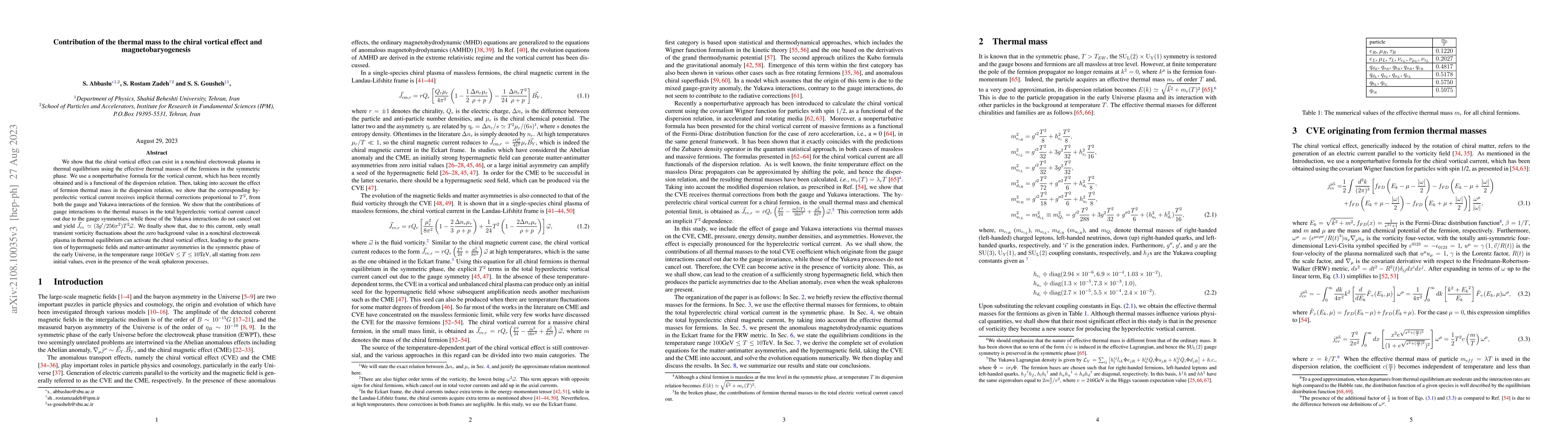 Thumbnail for Contribution of the thermal mass to the chiral vortical effect and
  magnetobaryogenesis