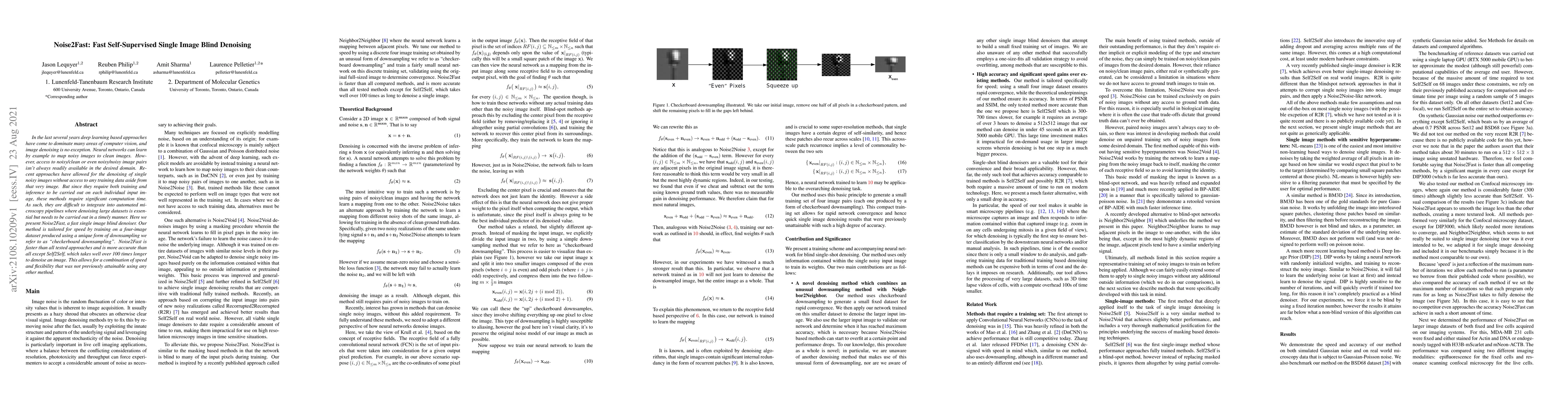 Thumbnail for Noise2Fast: Fast Self-Supervised Single Image Blind Denoising