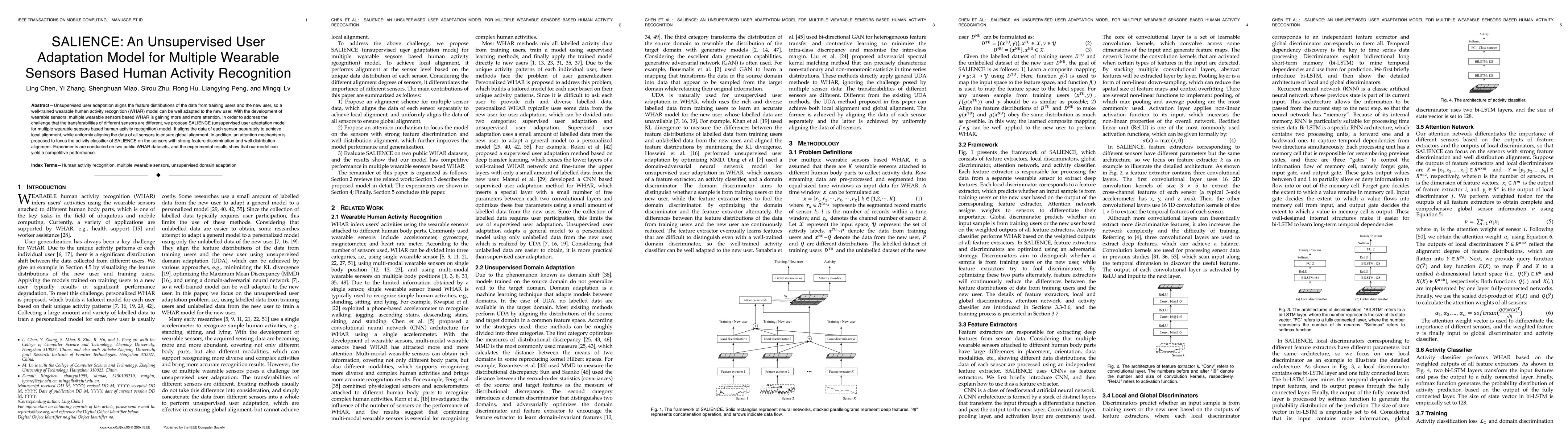 Thumbnail for SALIENCE: An Unsupervised User Adaptation Model for Multiple Wearable
  Sensors Based Human Activity Recognition