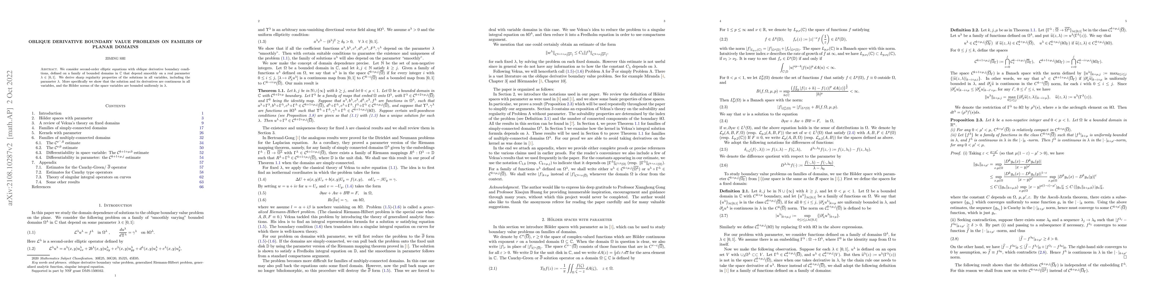 Thumbnail for Oblique Derivative Boundary Value Problems on Families of Planar Domains