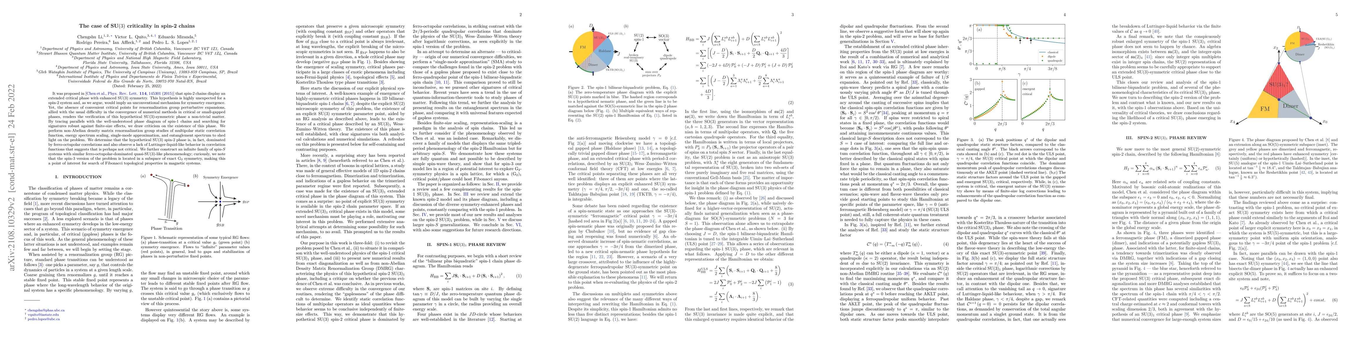 Thumbnail for The case of SU$(3)$ criticality in spin-2 chains