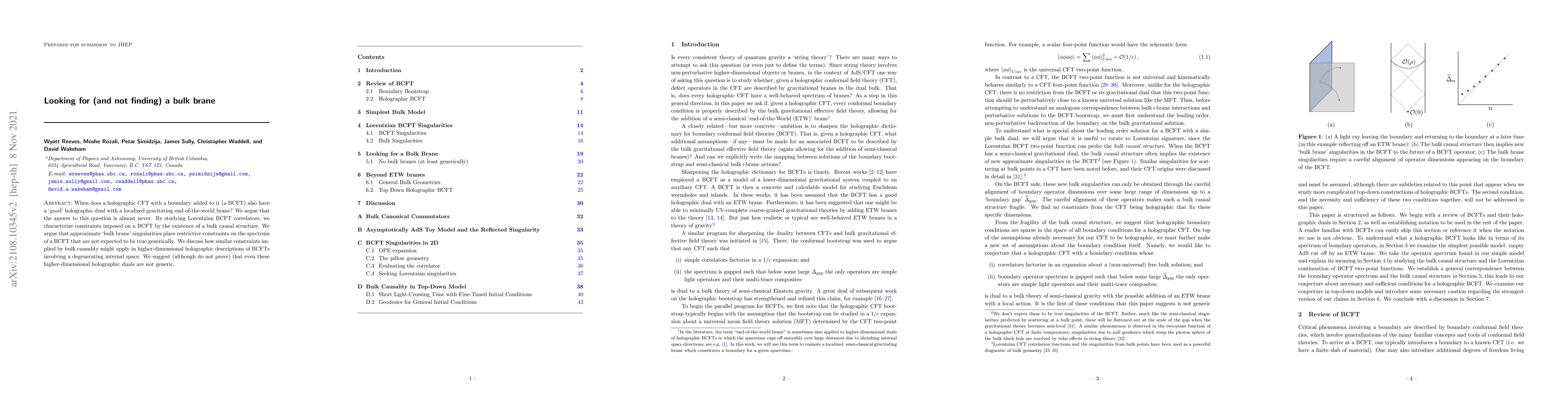 Thumbnail for Looking for (and not finding) a bulk brane