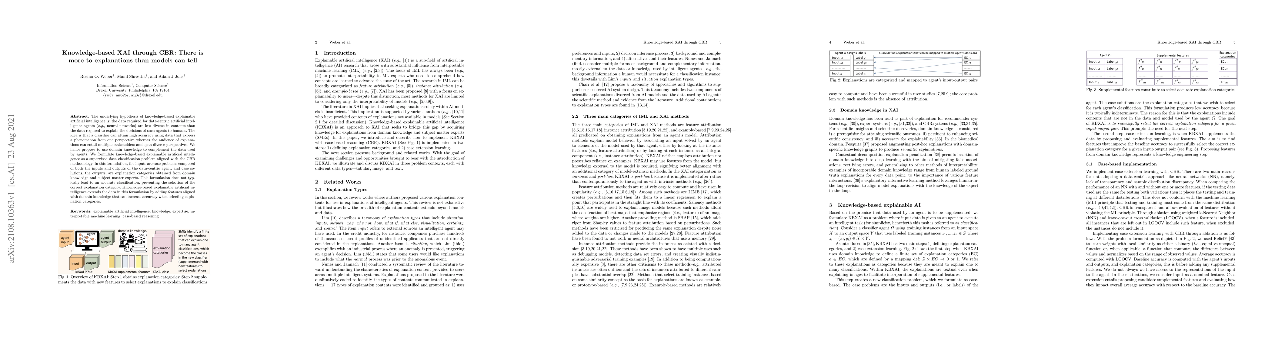 Thumbnail for Knowledge-based XAI through CBR: There is more to explanations than
  models can tell