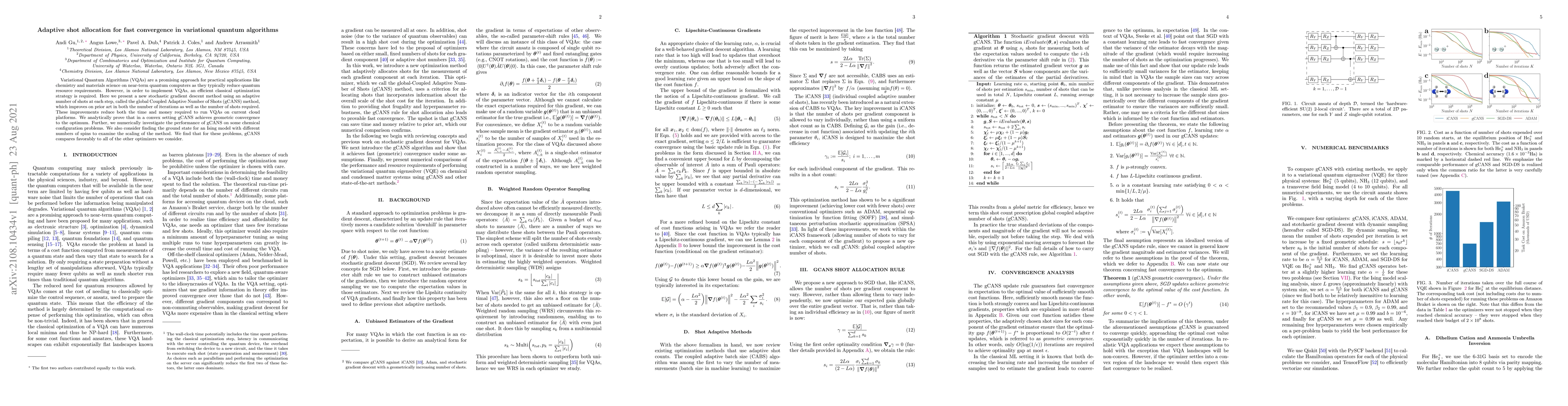 Thumbnail for Adaptive shot allocation for fast convergence in variational quantum
  algorithms