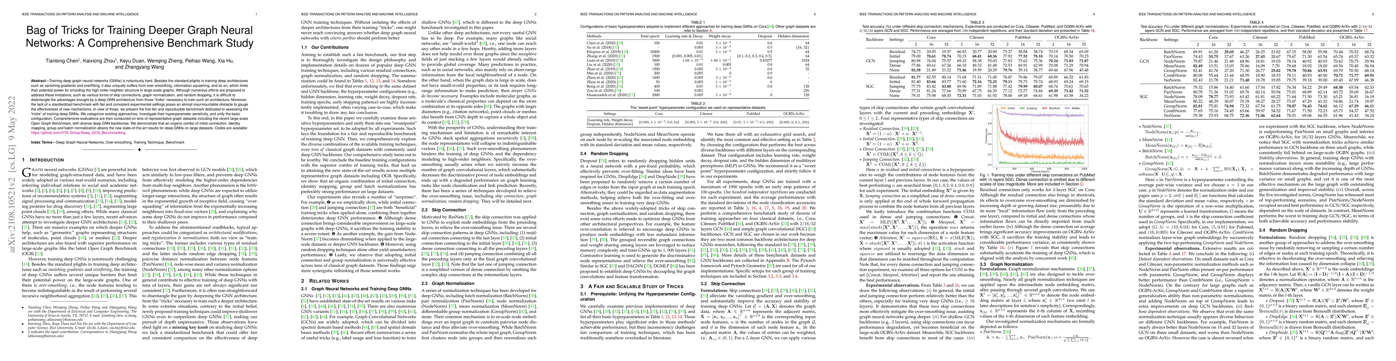 Thumbnail for Bag of Tricks for Training Deeper Graph Neural Networks: A Comprehensive
  Benchmark Study