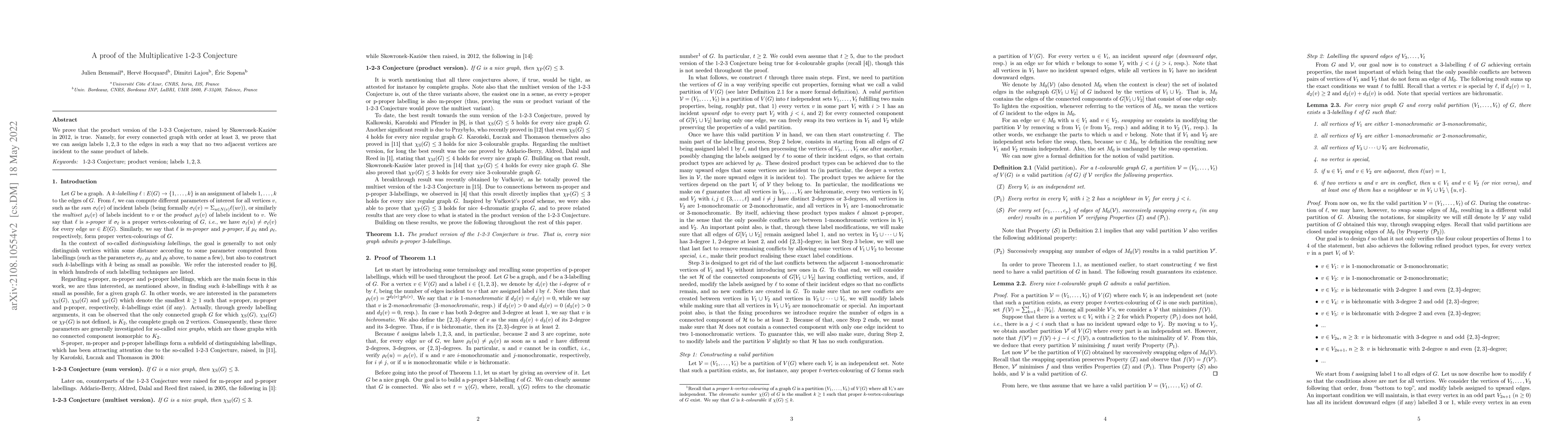 Thumbnail for A proof of the Multiplicative 1-2-3 Conjecture