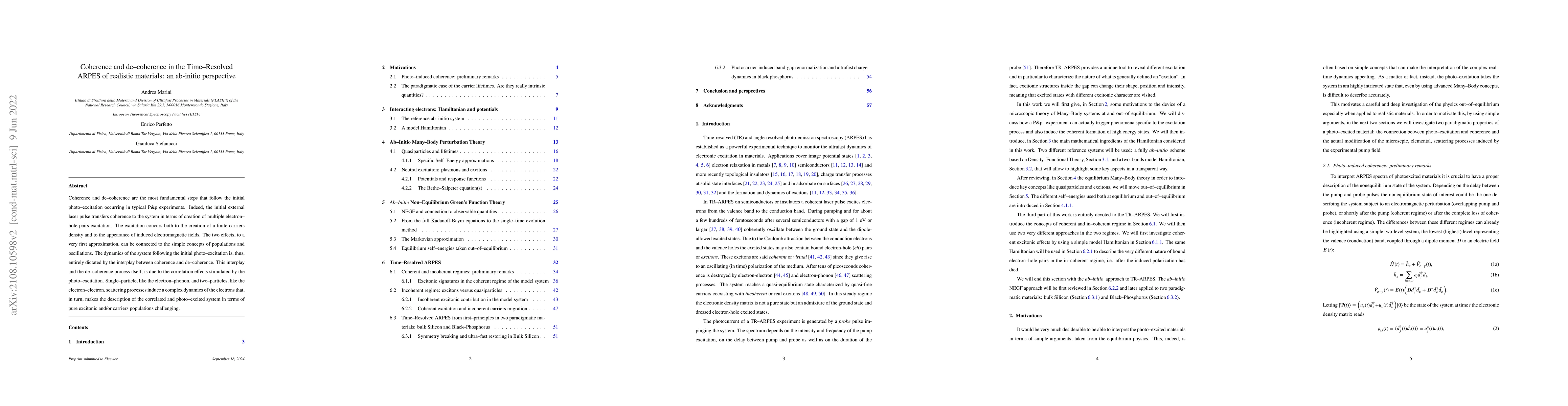 Thumbnail for Coherence and de-coherence in the Time-Resolved ARPES of realistic
  materials: an ab-initio perspective