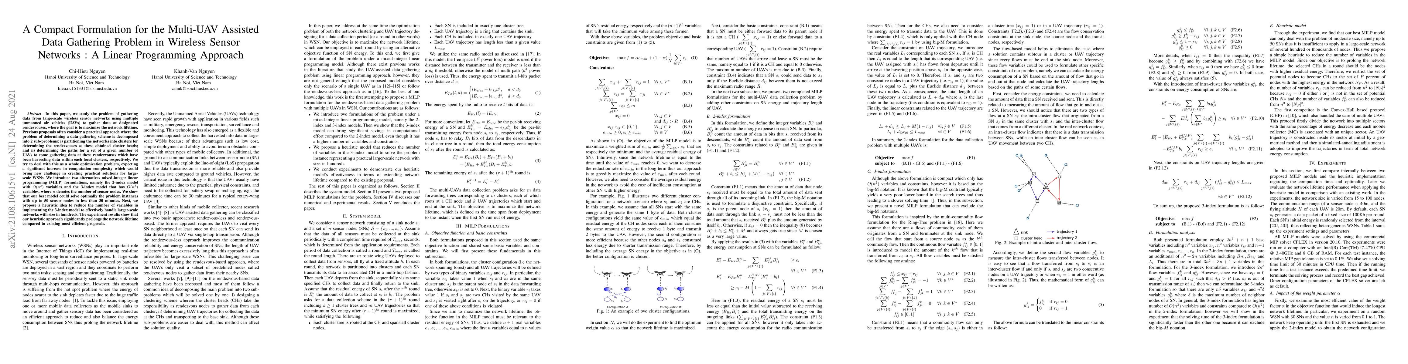 Thumbnail for Multi-UAV Assisted Data Gathering in WSN: A MILP Approach For Optimizing
  Network Lifetime