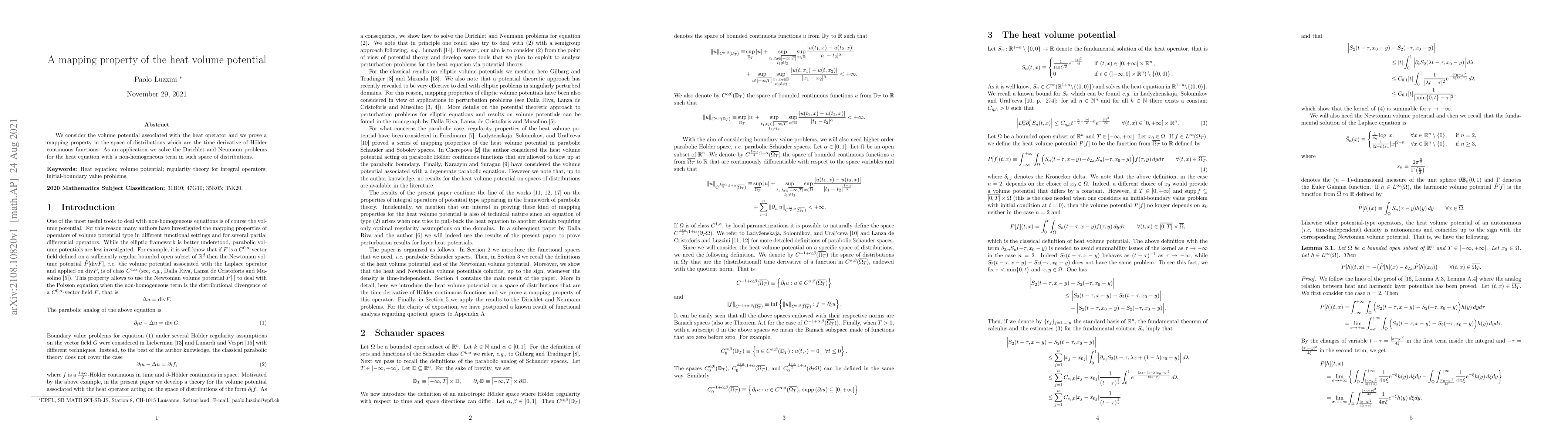 Thumbnail for A mapping property of the heat volume potential