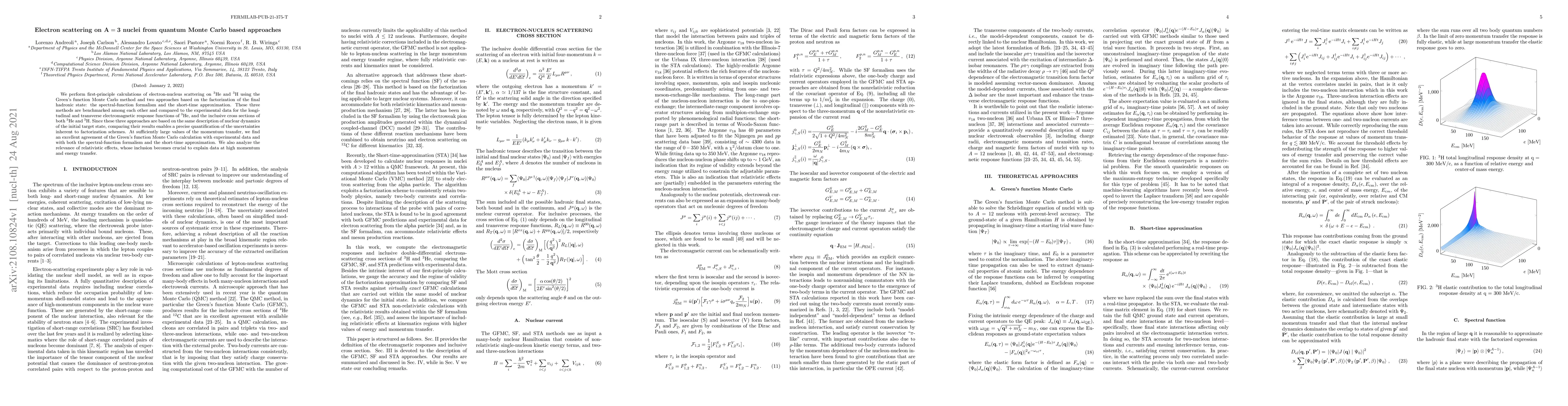 Thumbnail for Electron scattering on ${\mathbf{A=3}}$ nuclei from quantum Monte Carlo
  based approaches