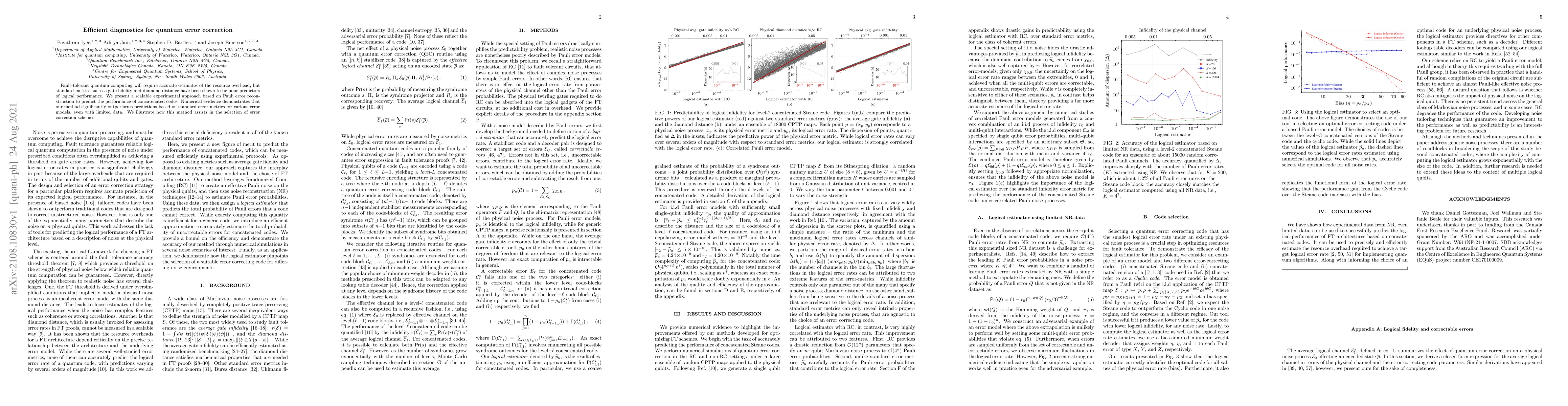 Thumbnail for Efficient diagnostics for quantum error correction
