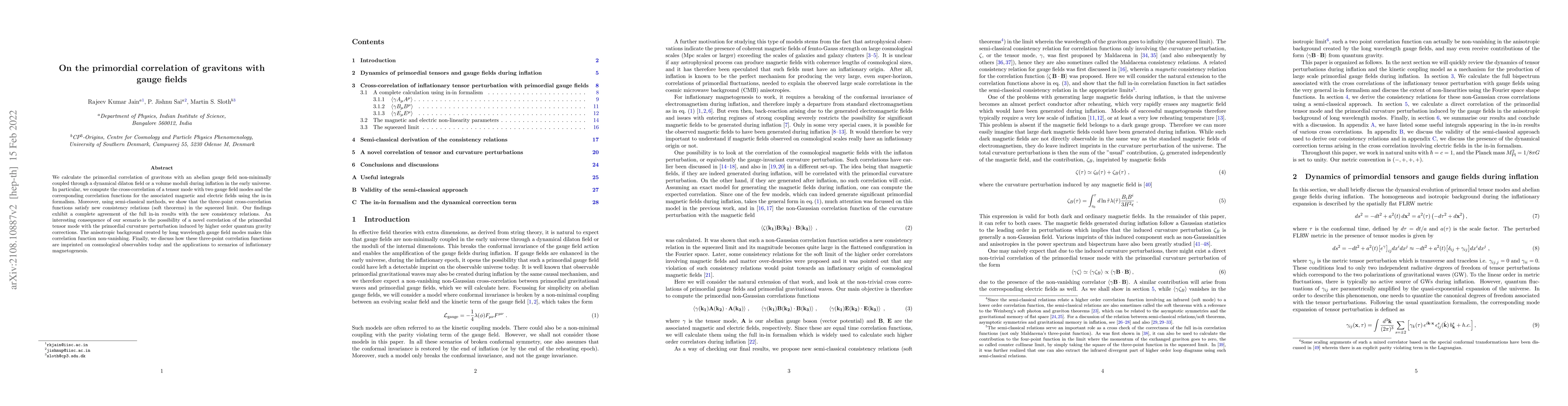 Thumbnail for On the primordial correlation of gravitons with gauge fields