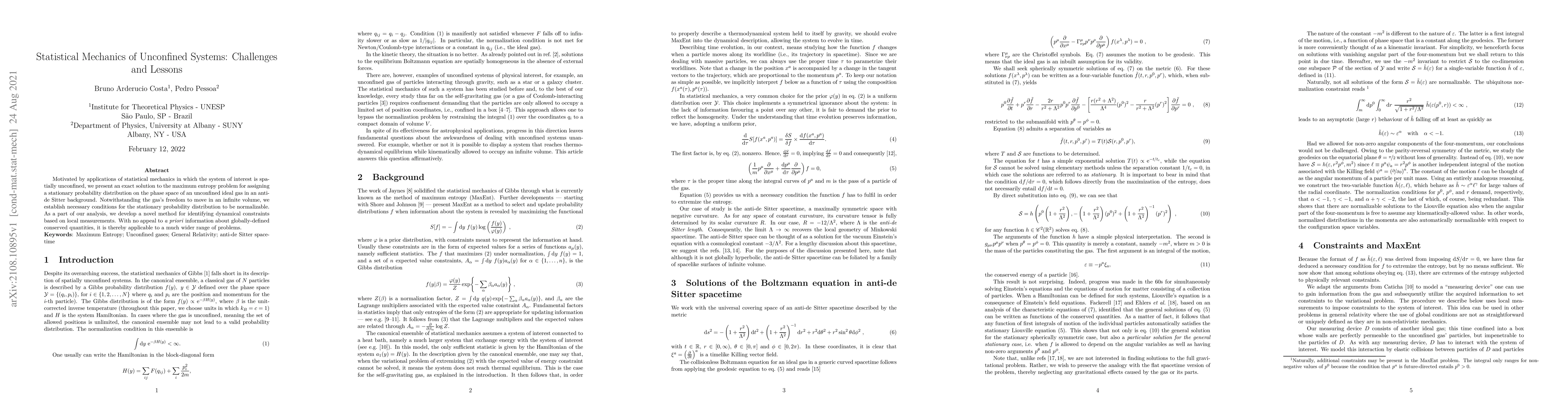 Thumbnail for Statistical Mechanics of Unconfined Systems: Challenges and Lessons