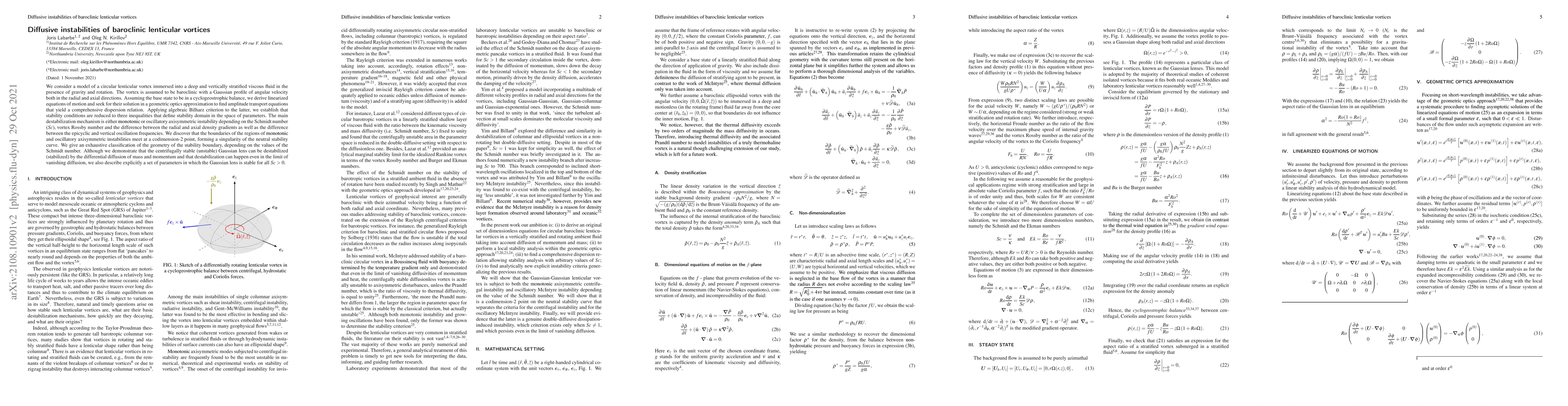 Thumbnail for Diffusive instabilities of baroclinic lenticular vortices