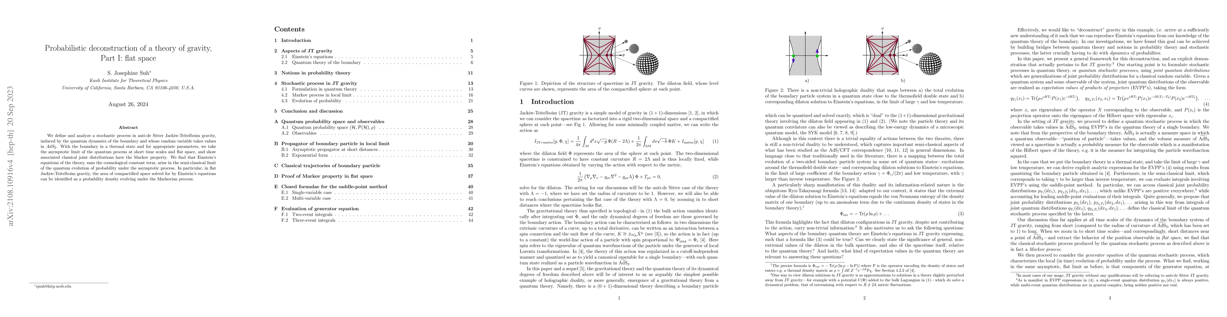 Thumbnail for Probabilistic deconstruction of a theory of gravity, Part I: flat space
