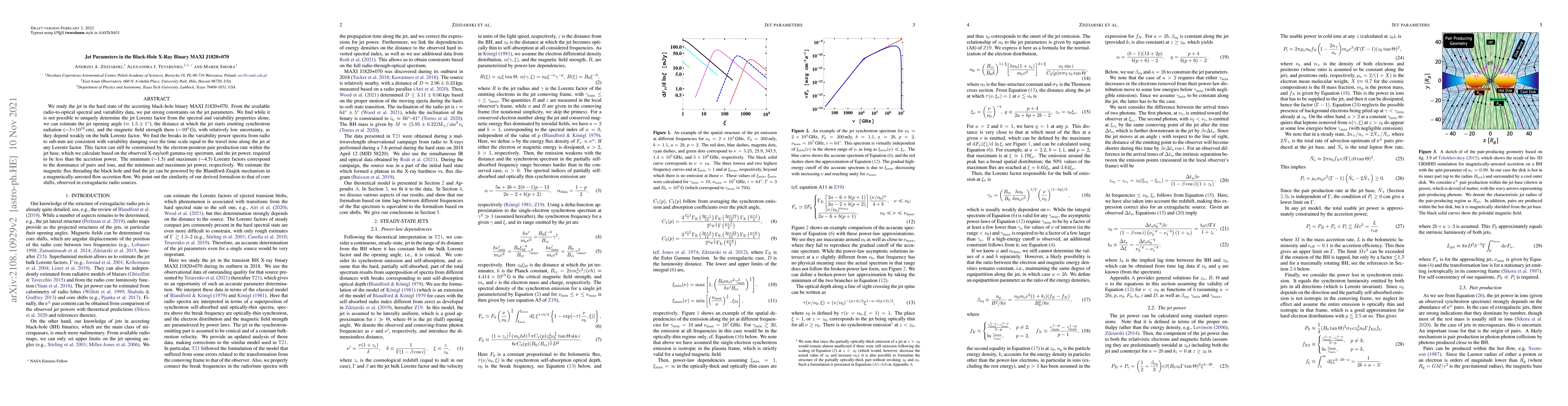 Thumbnail for Jet Parameters in the Black-Hole X-Ray Binary MAXI J1820+070