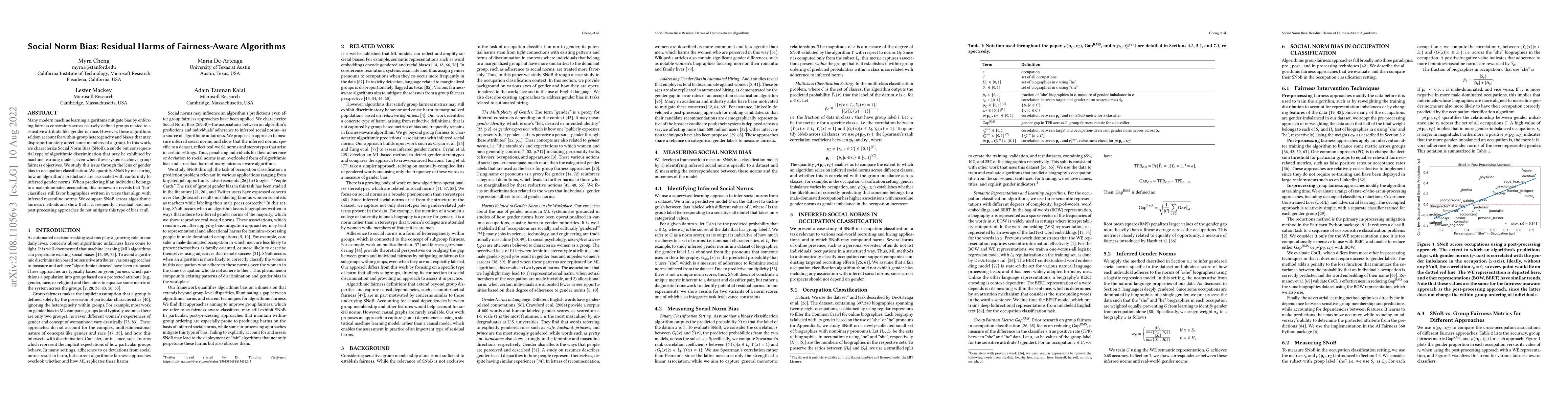 Thumbnail for Social Norm Bias: Residual Harms of Fairness-Aware Algorithms