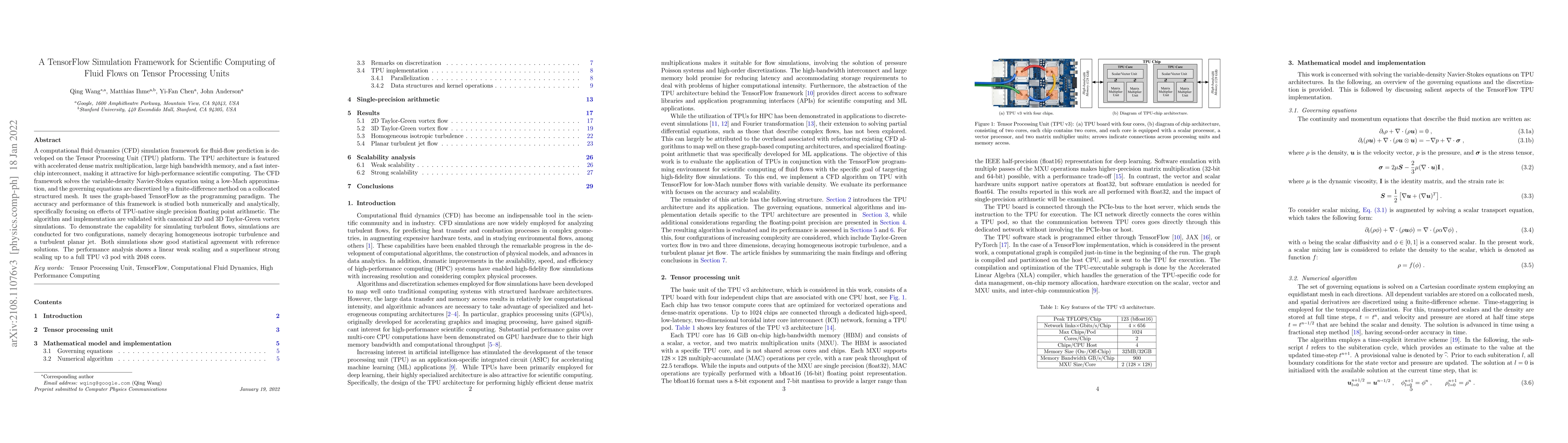 Thumbnail for A TensorFlow Simulation Framework for Scientific Computing of Fluid
  Flows on Tensor Processing Units