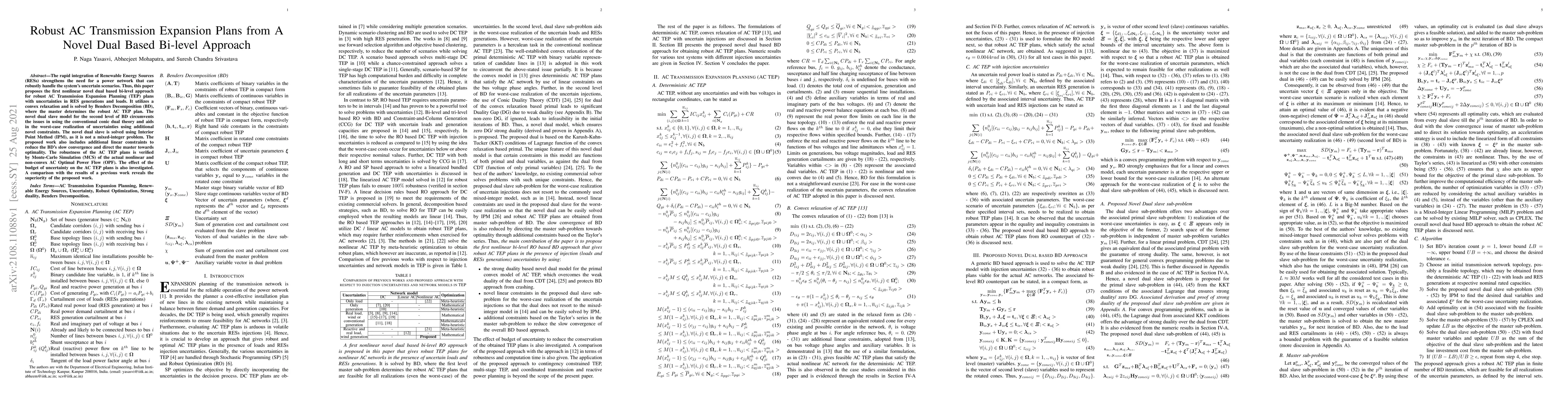 Thumbnail for Robust AC Transmission Expansion Plans from A Novel Dual Based Bi-level
  Approach