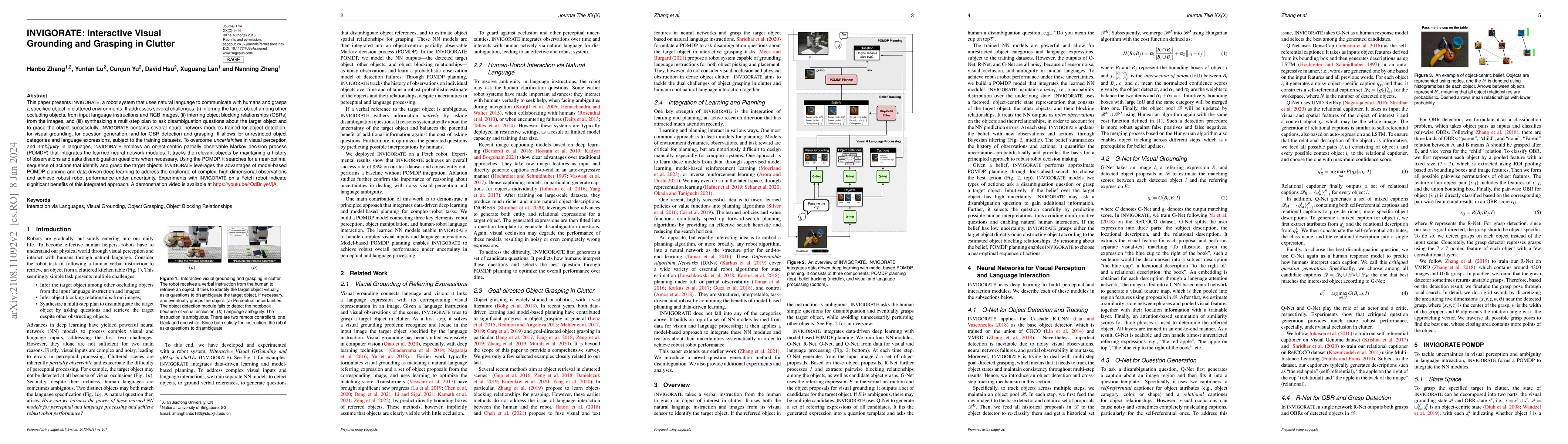 Thumbnail for INVIGORATE: Interactive Visual Grounding and Grasping in Clutter