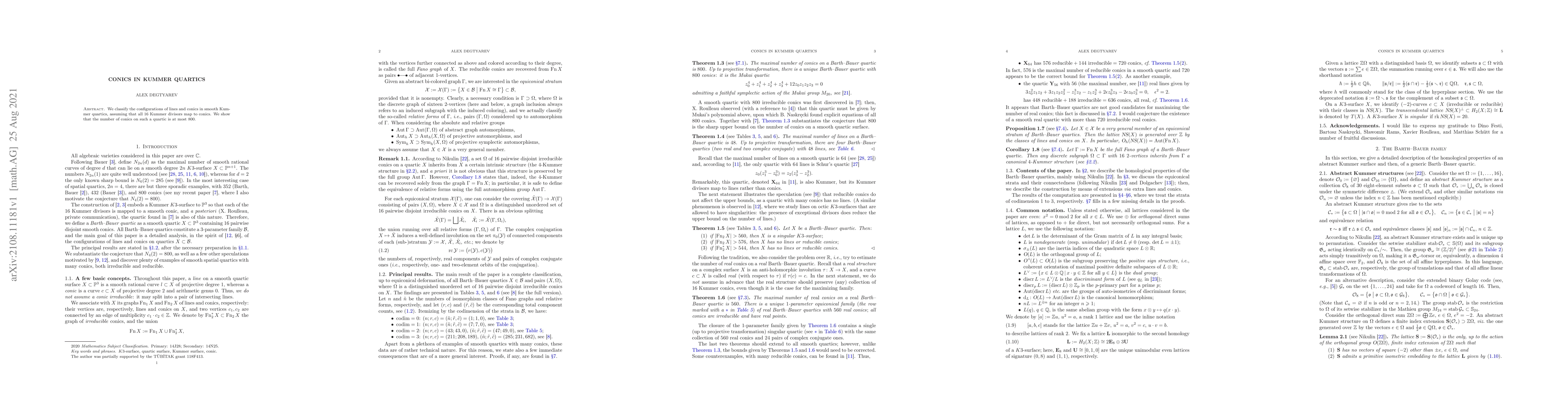 Thumbnail for Conics in Kummer quartics
