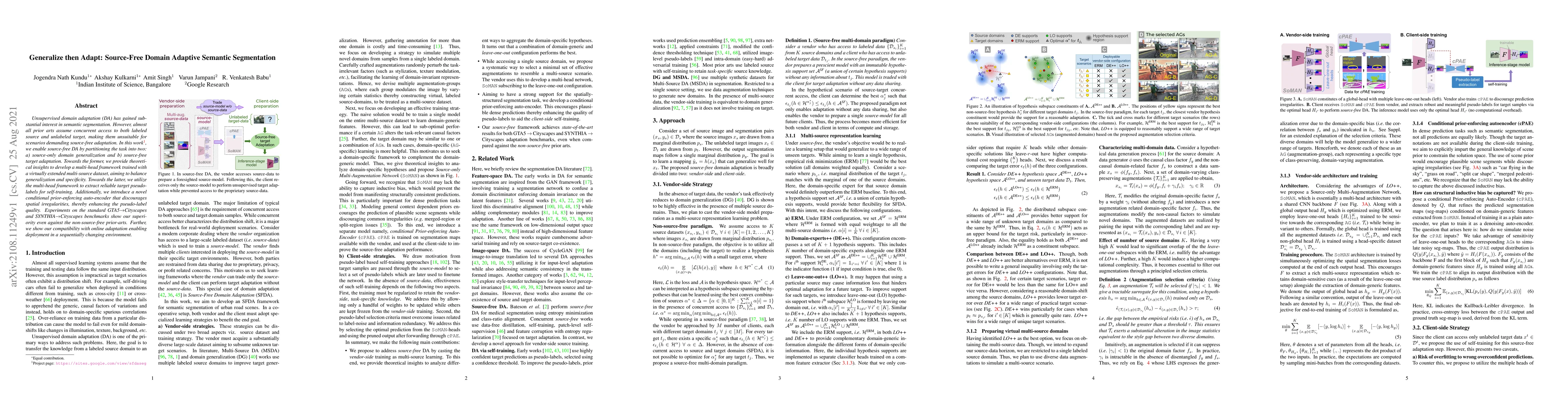 Thumbnail for Generalize then Adapt: Source-Free Domain Adaptive Semantic Segmentation