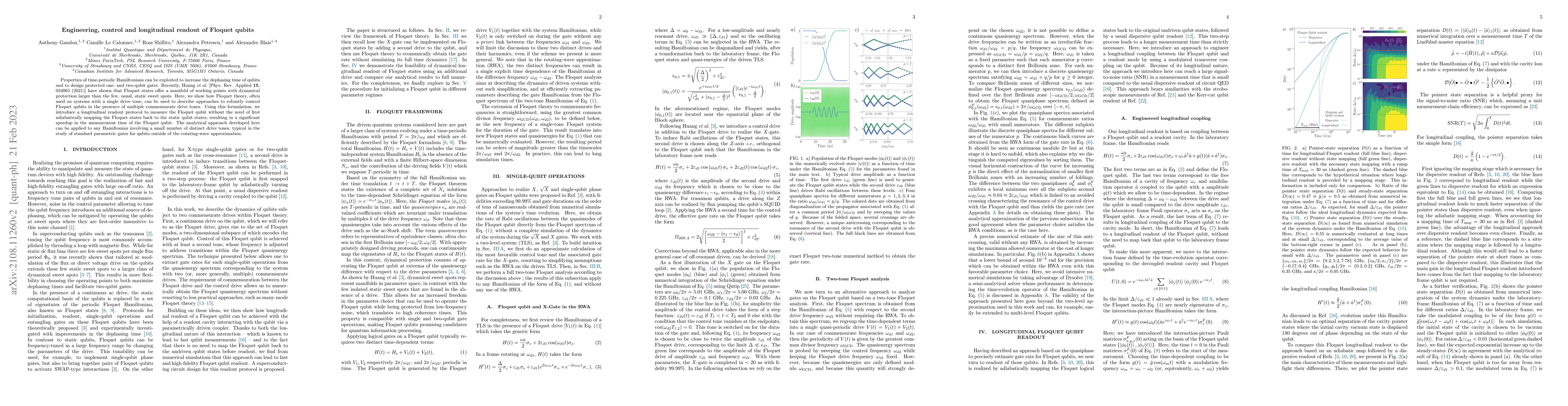 Thumbnail for Engineering, control and longitudinal readout of Floquet qubits