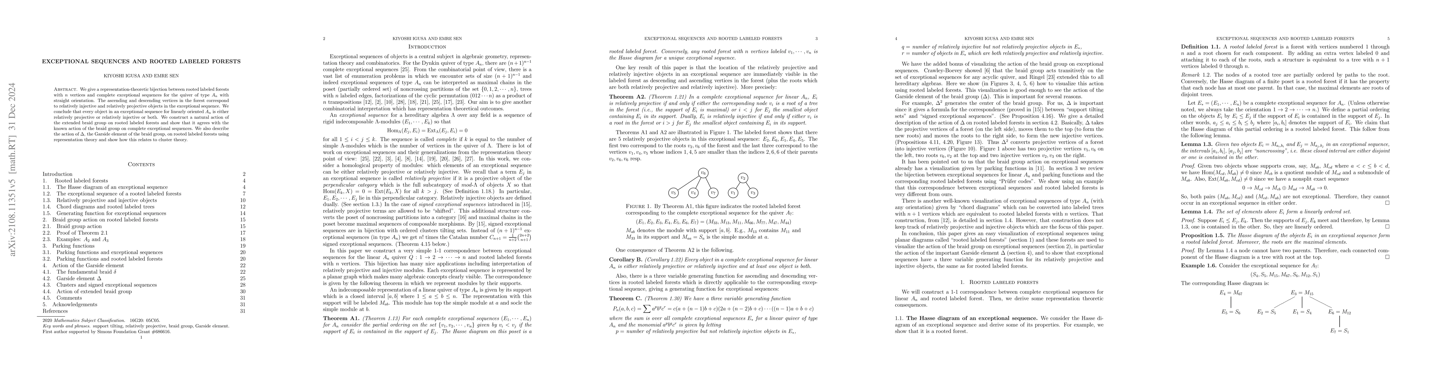 Thumbnail for Exceptional sequences and rooted labeled forests