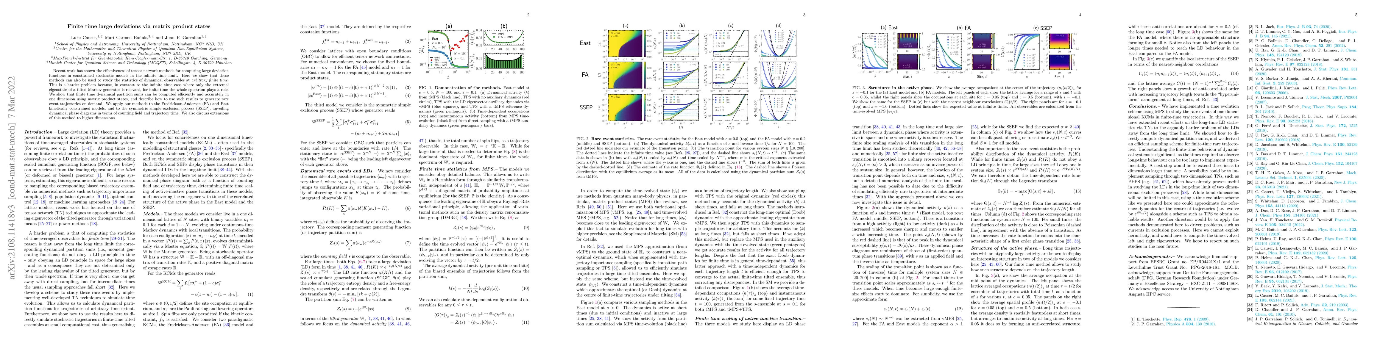 Thumbnail for Finite time large deviations via matrix product states