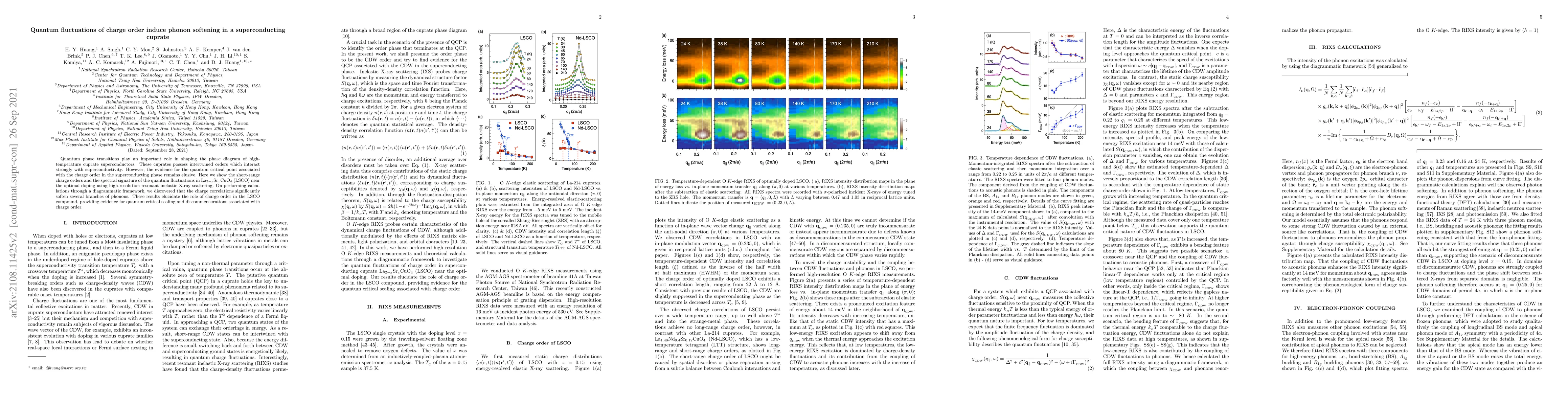 Thumbnail for Quantum fluctuations of charge order induce phonon softening in a
  superconducting cuprate