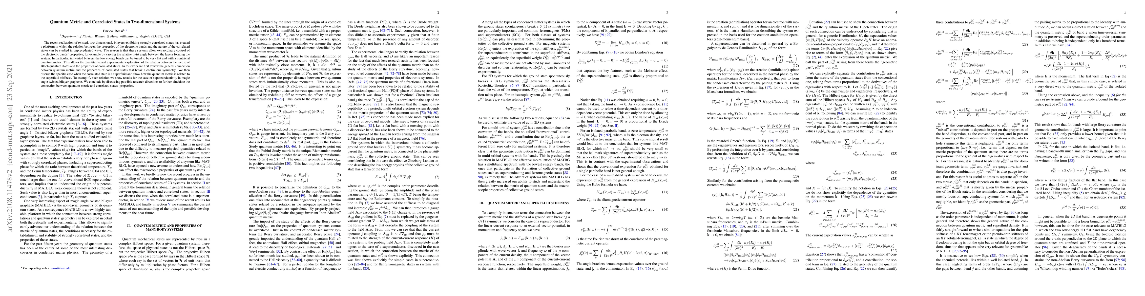 Thumbnail for Quantum Metric and Correlated States in Two-dimensional Systems