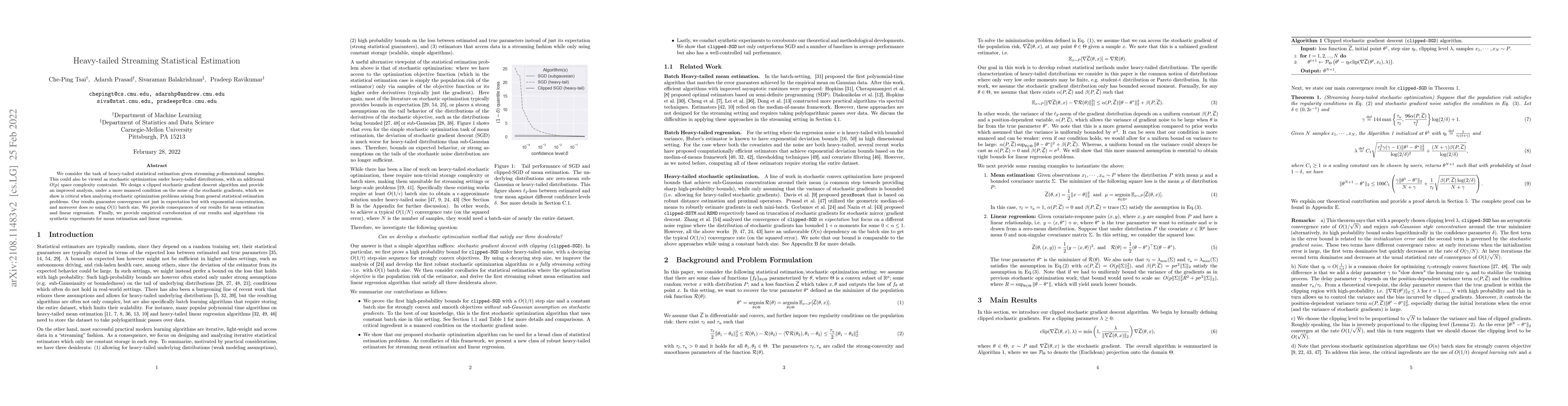 Thumbnail for Heavy-tailed Streaming Statistical Estimation