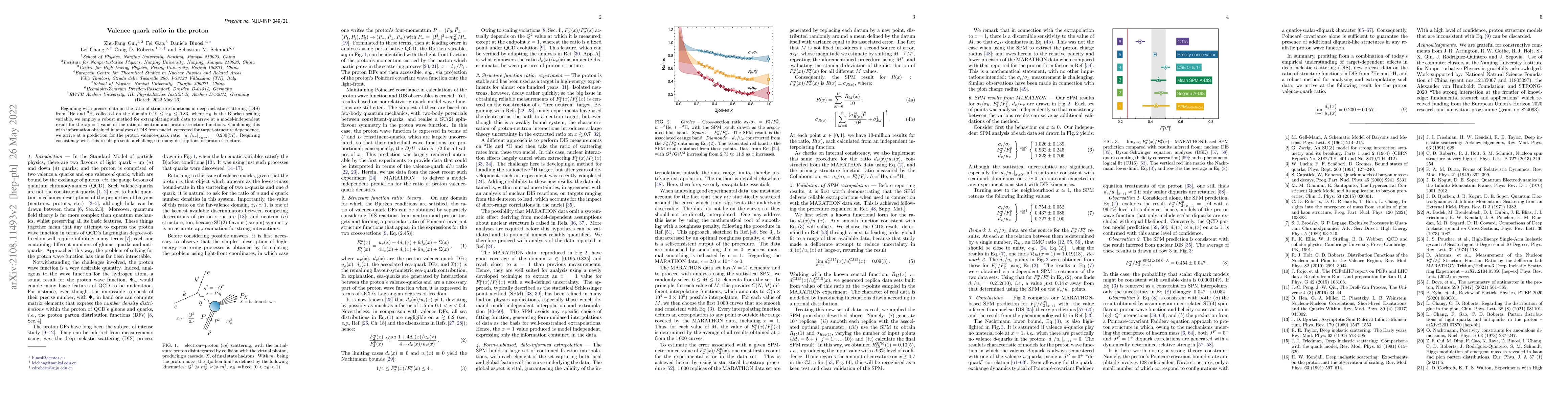 Thumbnail for Valence quark ratio in the proton