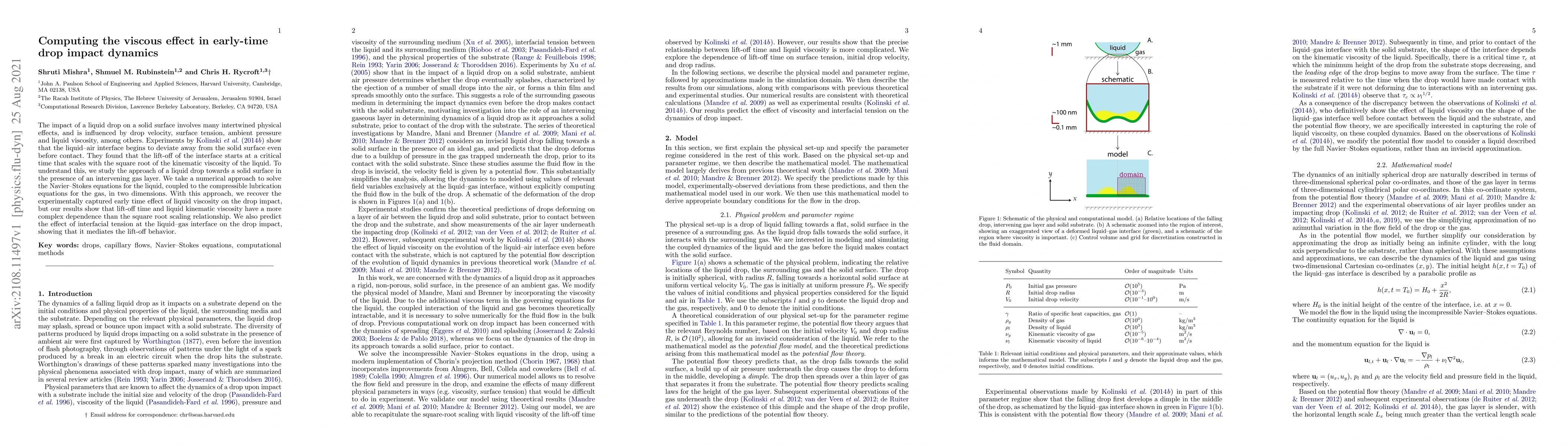 Thumbnail for Computing the viscous effect in early-time drop impact dynamics