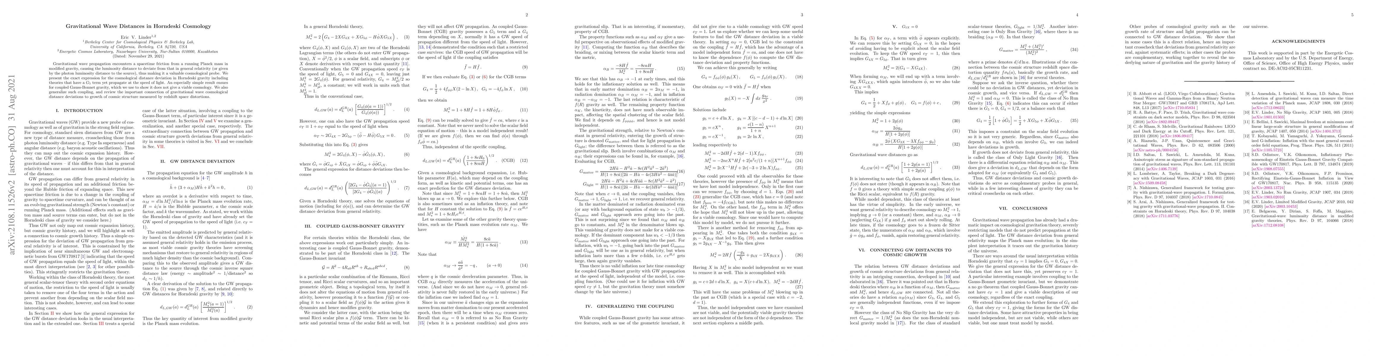 Thumbnail for Gravitational Wave Distances in Horndeski Cosmology