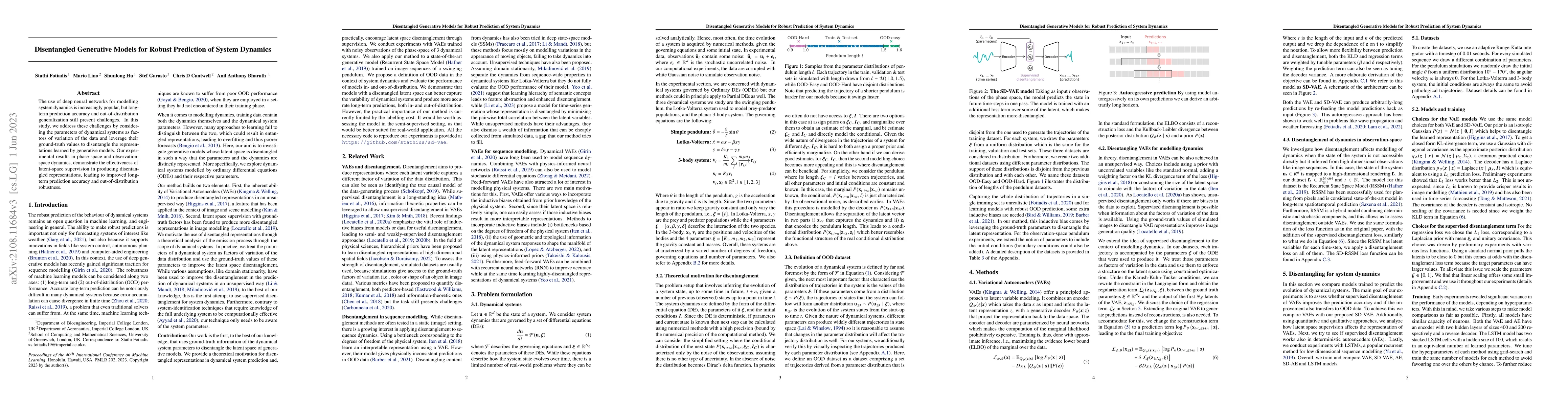 Thumbnail for Disentangled Generative Models for Robust Prediction of System Dynamics
