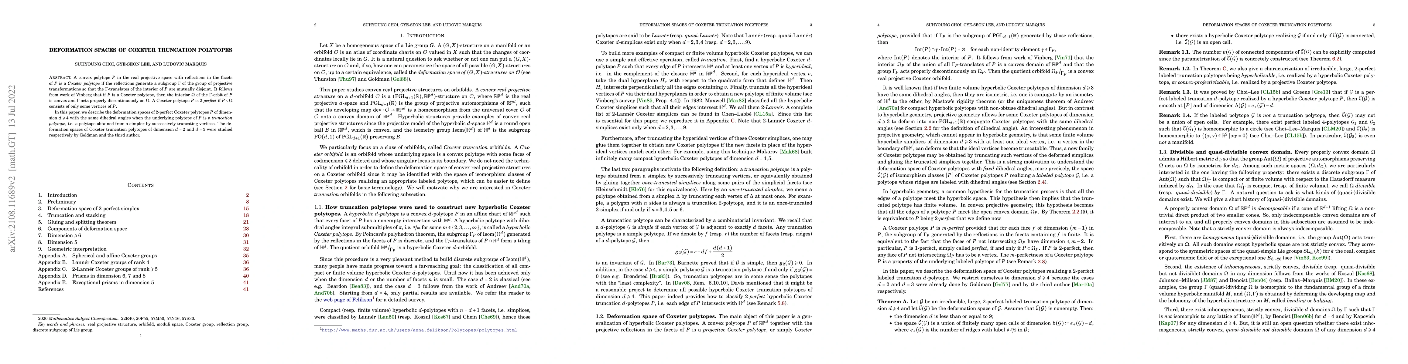 Thumbnail for Deformation spaces of Coxeter truncation polytopes