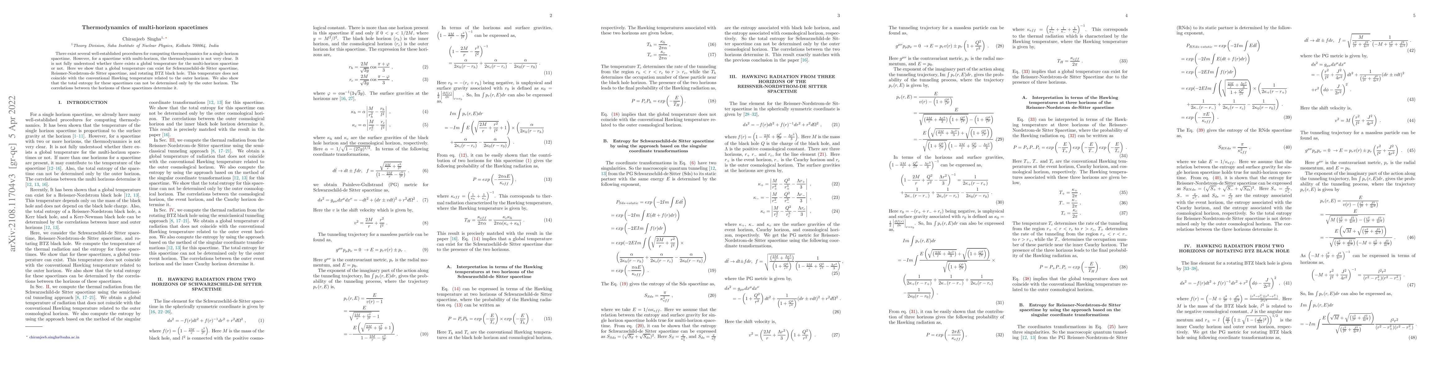 Thumbnail for Thermodynamics of multi-horizon spacetimes