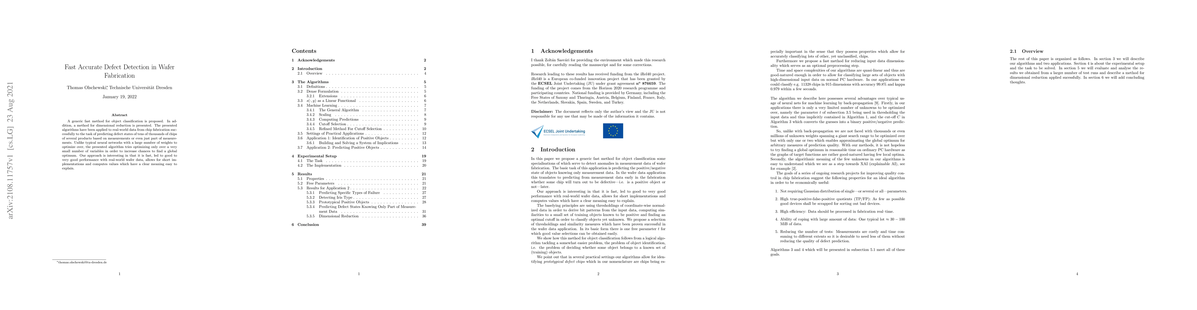 Thumbnail for Fast Accurate Defect Detection in Wafer Fabrication