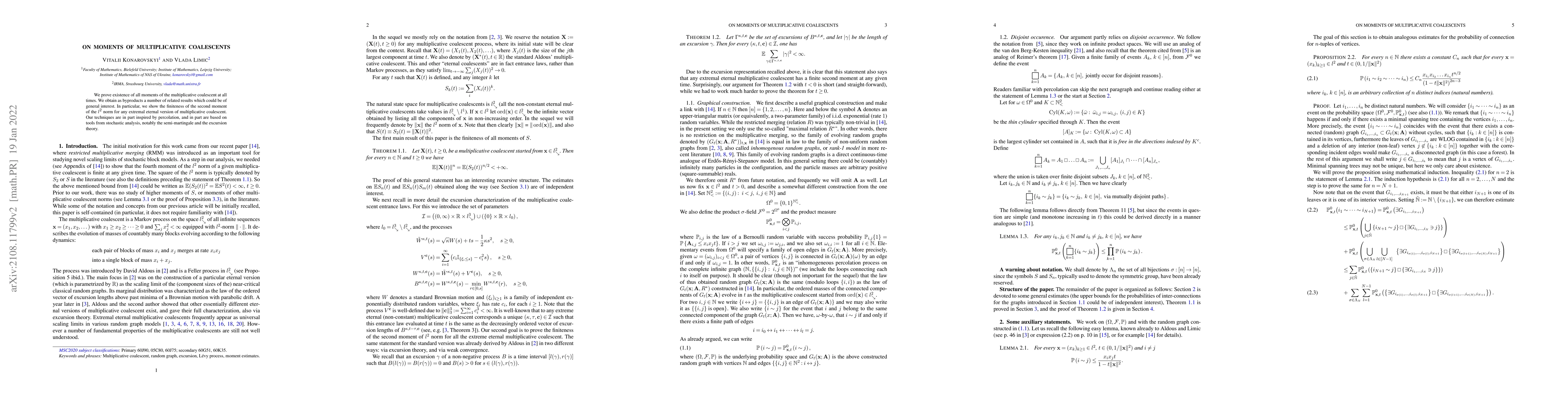 Thumbnail for On Moments of Multiplicative Coalescents