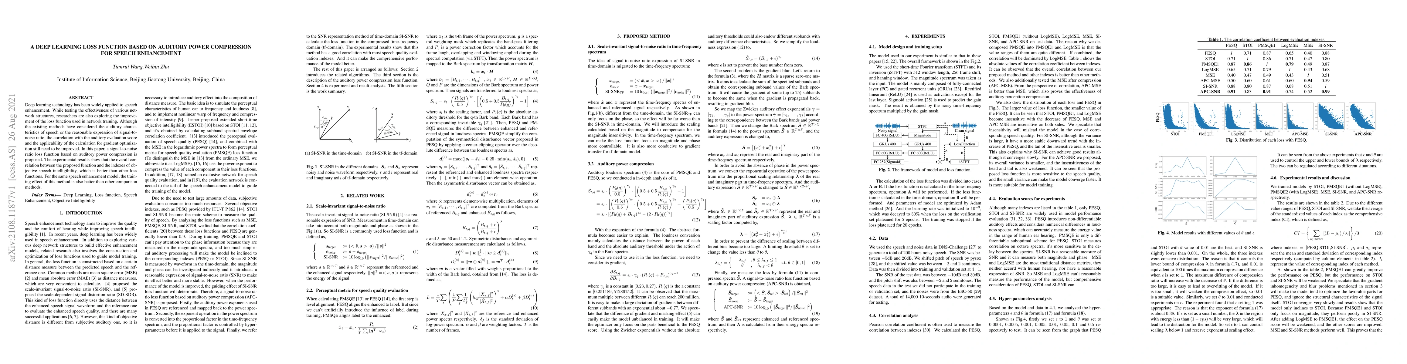 Thumbnail for A Deep Learning Loss Function based on Auditory Power Compression for
  Speech Enhancement