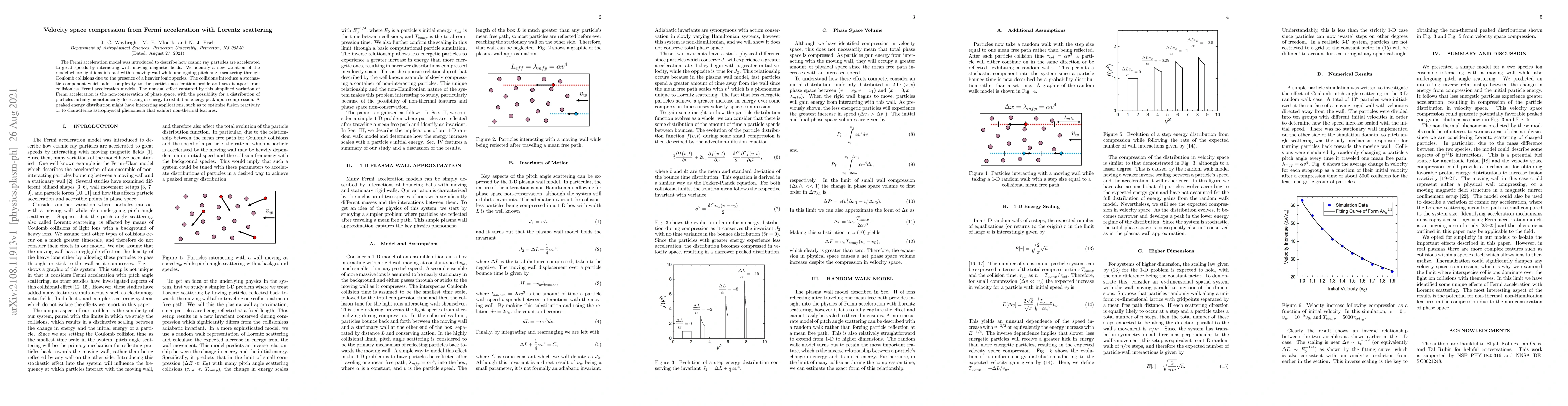 Thumbnail for Velocity space compression from Fermi acceleration with Lorentz
  scattering