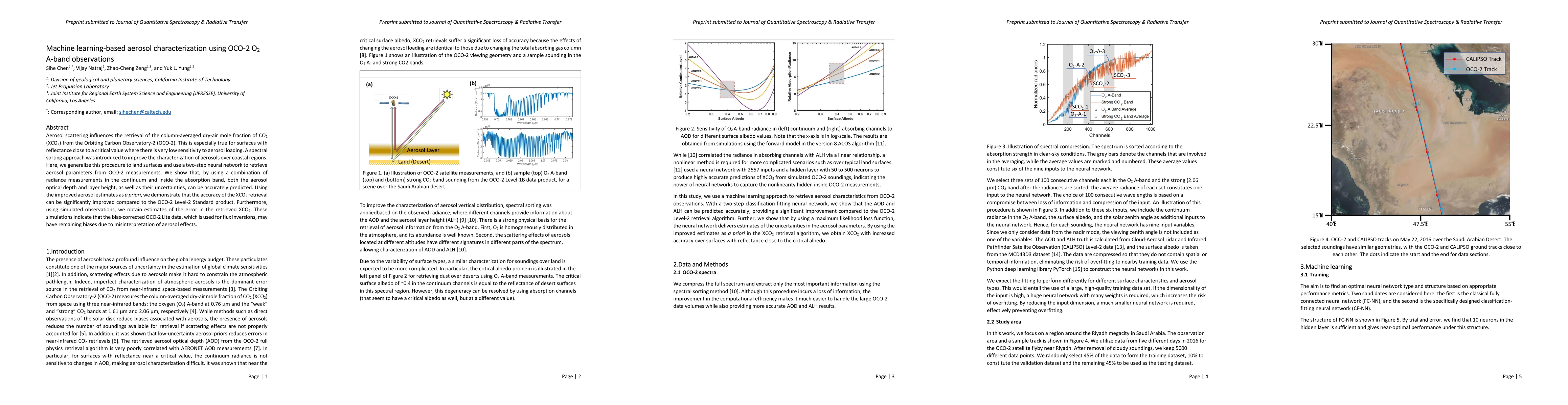 Thumbnail for Machine learning-based aerosol characterization using OCO-2 O2 A-band
  observations